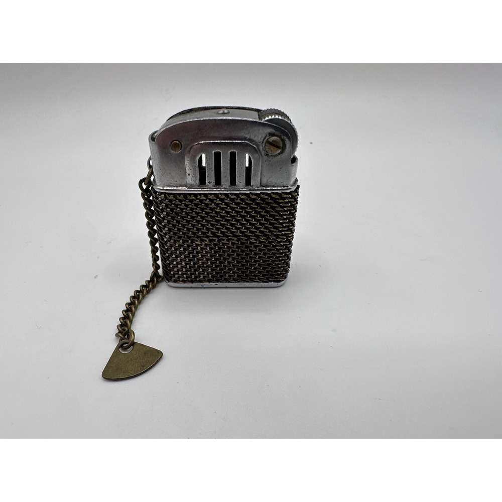 ANTIQUE  MINITURE CIGARETTE‎ LIGHTER - MESH LOOKS LIKE JUKEBOX M.I.B. (SKKK)